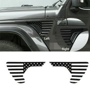Sticker Black Flag For Jeep Wrangler JL/JT Gladiator 2018-2020 Leaf High Quality